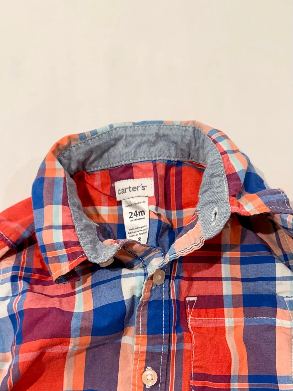 Carters classic plaid
